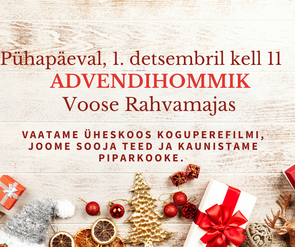 Advendihommik Voose Rahvamajas