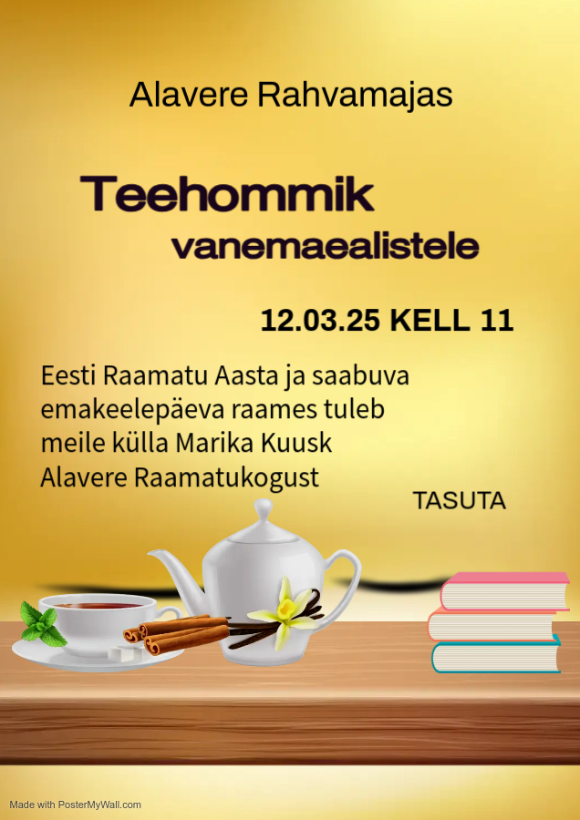 Teehommik vanemaealistele